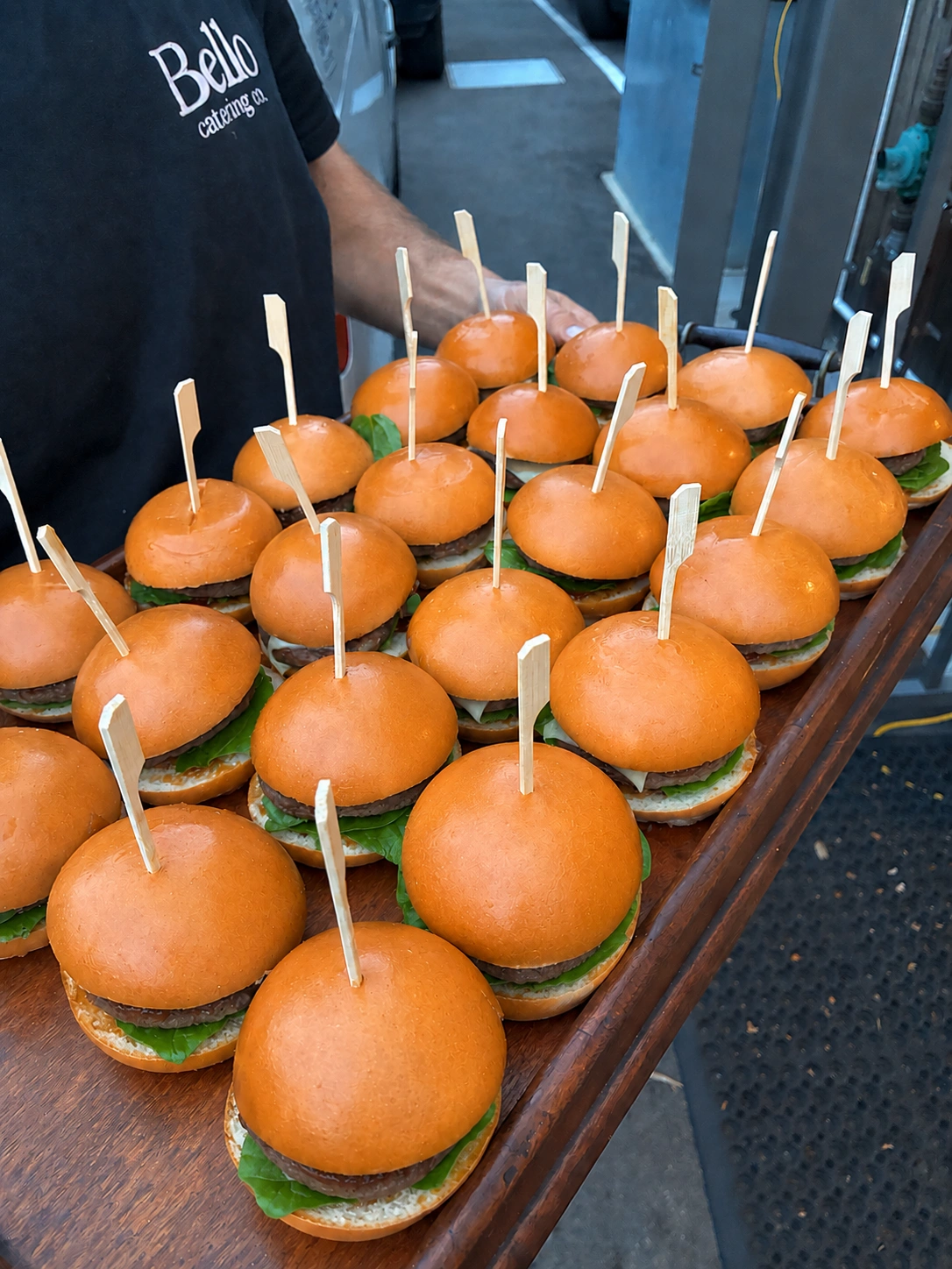 Corporate event catering setup
