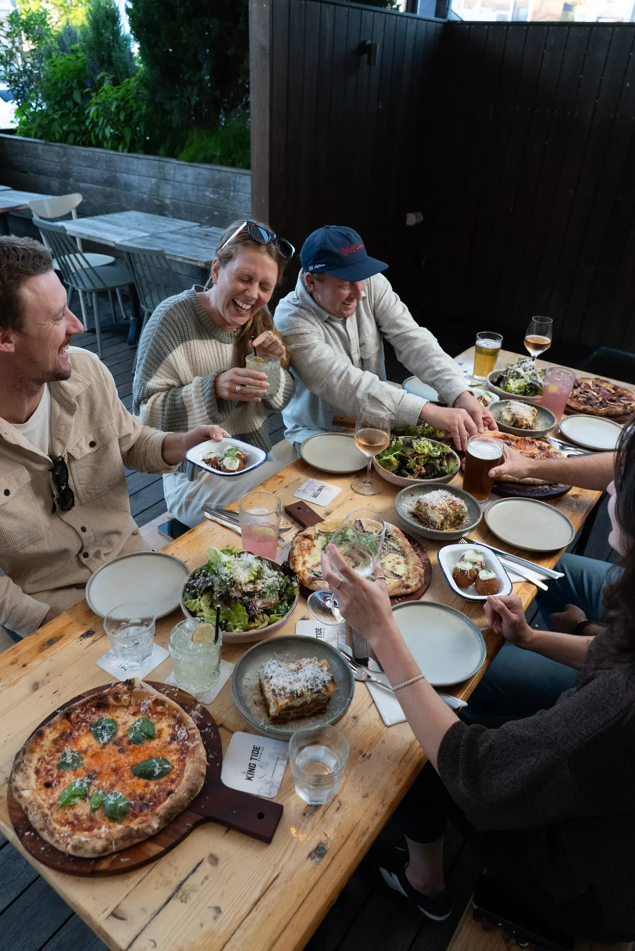 Private celebration catering with shared feast